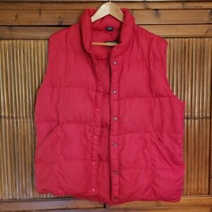 Lands' End Vibrant Red Nylon Vest